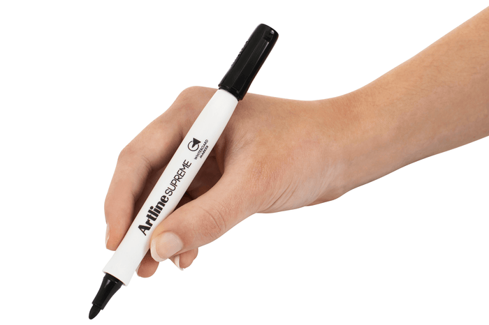 Artline Supreme Whiteboard Marker 1.5mm Bullet Tip Black 12's Pack AO105101