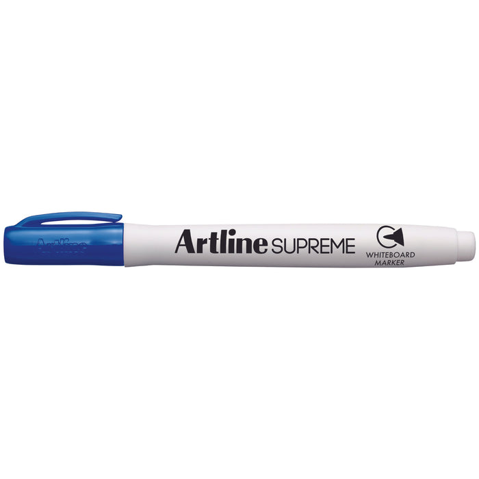 Artline Supreme Whiteboard Marker 1.5mm Bullet Tip Blue 12's Pack AO105103