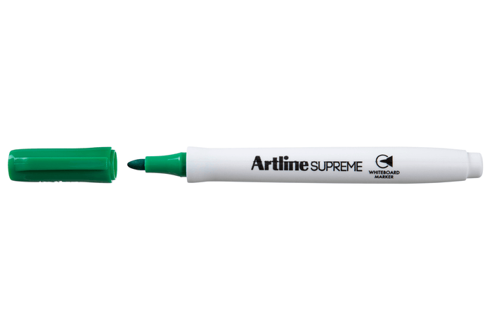 Artline Supreme Whiteboard Marker 1.5mm Bullet Tip Green 12's Pack AO105104