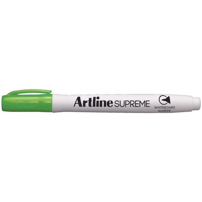 Artline Supreme Whiteboard Marker 1.5mm Bullet Tip Lime Green 12's Pack AO105114