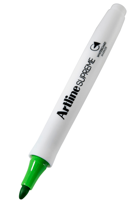 Artline Supreme Whiteboard Marker 1.5mm Bullet Tip Lime Green 12's Pack AO105114