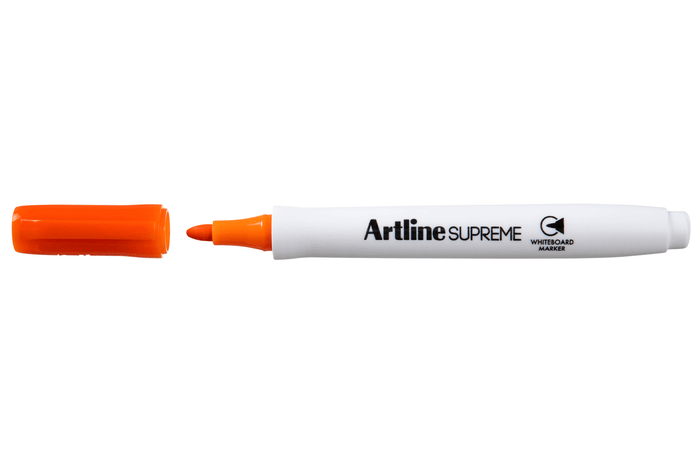 Artline Supreme Whiteboard Marker 1.5mm Bullet Tip Orange 12's Pack AO105105