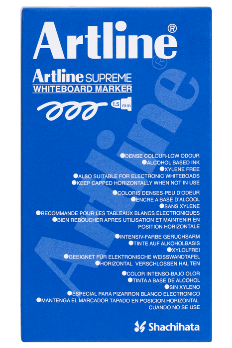 Artline Supreme Whiteboard Marker 1.5mm Bullet Tip Pink 12's Pack AO105109