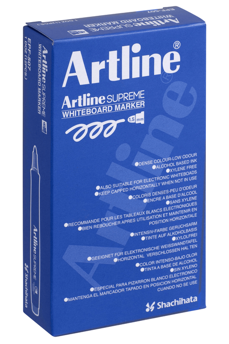 Artline Supreme Whiteboard Marker 1.5mm Bullet Tip Pink 12's Pack AO105109