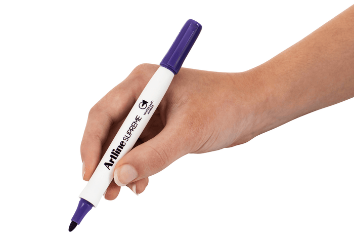 Artline Supreme Whiteboard Marker 1.5mm Bullet Tip Purple 12's Pack AO105106
