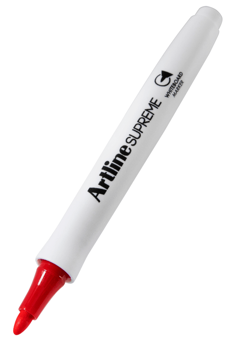 Artline Supreme Whiteboard Marker 1.5mm Bullet Tip Red 12's Pack AO105102