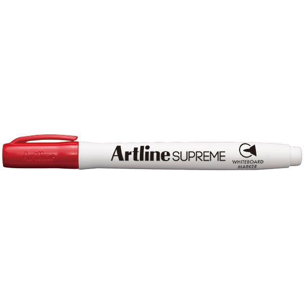 Artline Supreme Whiteboard Marker 1.5mm Bullet Tip Red 12's Pack AO105102
