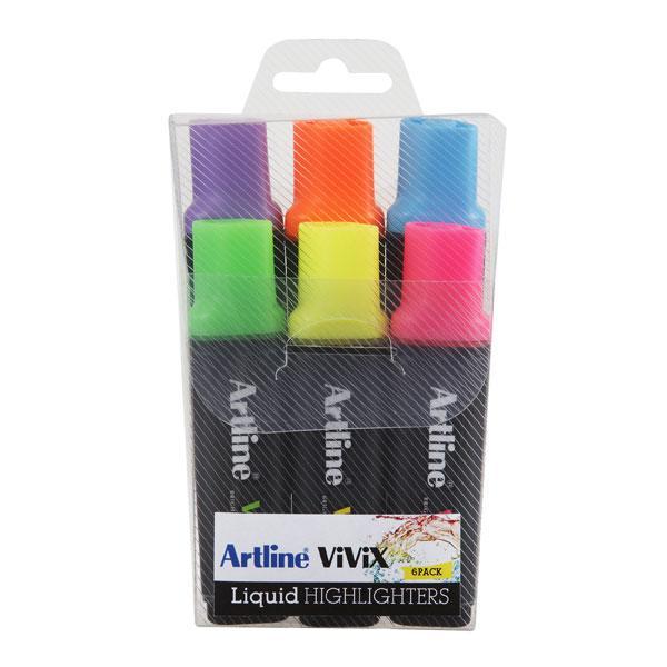 Artline Vivix Highlighter 6's AO167076