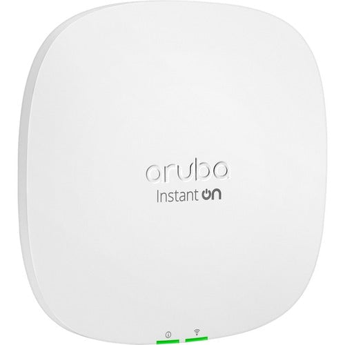 Aruba Instant On AP25 Dual Band 802.11ax 5.30 Gbit/s Wireless Access Point - Indoor - 2.40 GHz, 5 GHz - Internal - MIMO Technology - 1 x Network (RJ-45) - 2.5 Gigabit Ethernet - 15.90 W - Wall Mountable, Ceiling Mountable, Rail-mountable IM5556952