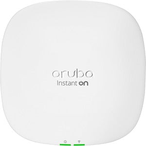 Aruba Instant On AP25 Dual Band IEEE 802.11ax 5.30 Gbit/s Wireless Access Point - Indoor - 2.40 GHz, 5 GHz - MIMO Technology - 1 x Network (RJ-45) - 2.5 Gigabit Ethernet - 15.90 W - Wall Mountable, Ceiling Mountable IM5540013