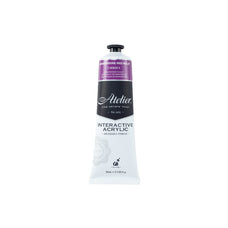Atelier Acrylic Interactive Paints 80ml Quinacridone Red Violet CXAI19930