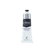 Atelier Acrylic Interactive Paints 80ml Silver CXAI23370
