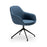 Ava Chair with Black Iron Base - Blue Fabric MG_SYS_BLEG_B