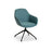 Ava Chair with Black Iron Base - Teal Fabric MG_SYS_BLEG_T
