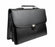 Avenue Leather Briefcase With Flap - Black MAMB110BK