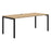 Avero Canteen Table, 1200mm x 700mm, Black Frame, Top Colour Option Classic Oak/Black AT1091-10991100