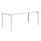Avero Canteen Table, 1500mm x 800mm, White Frame, Top Colour Option Snow Velvet/White AT1091-10991102