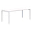 Avero Fixed Height Desk Single 1200mm x 700mm Snow Velvet/White AT1091-000004