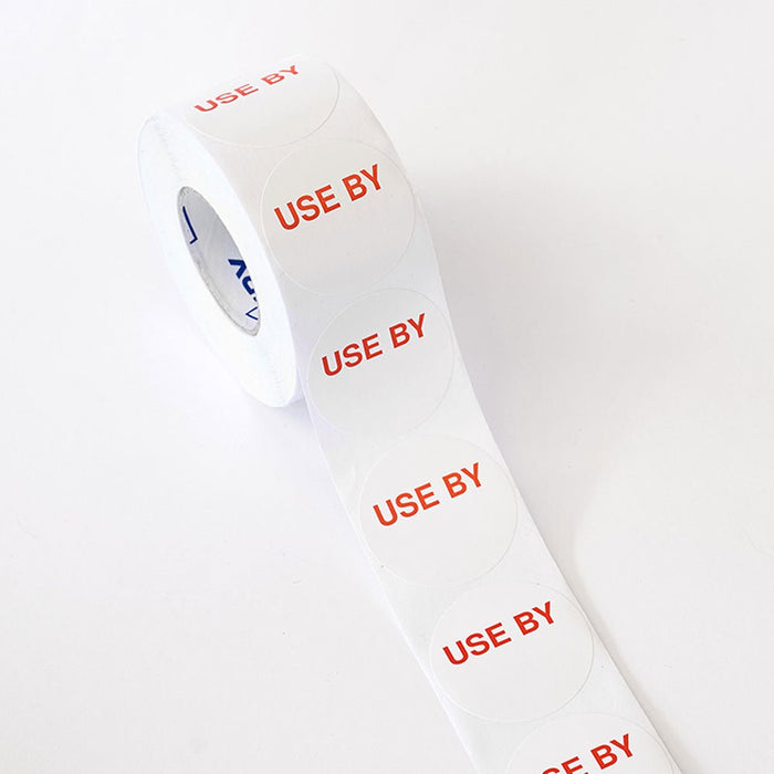 Avery 40mm Round Labels - 'USE BY' CX238820