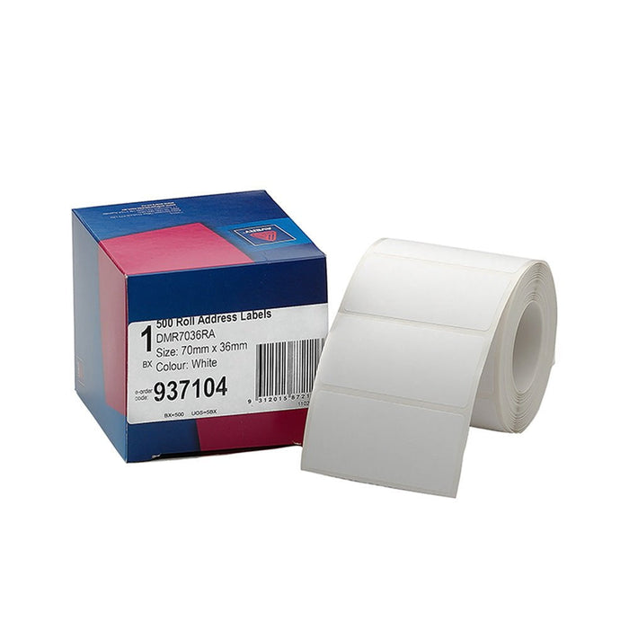 Avery Address Label Dispenser Pack - DMR7036RAL 70 x 36mm CX231716