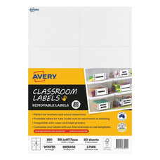 Avery Classroom Labels 8up 20 Sheets CX239439