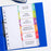 Avery Customisable Table Of Contents A4 Days Of Week 6 Tab Coloured Labels CX231684