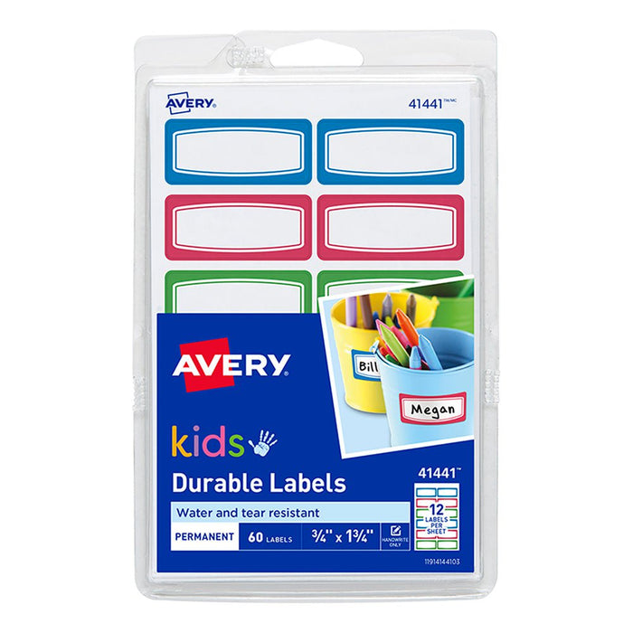 Avery Durable Labels - Kids Range 44 x 19mm CX231497