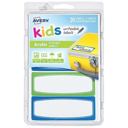 Avery Durable Labels - Kids Range 89 x 32mm CX231496