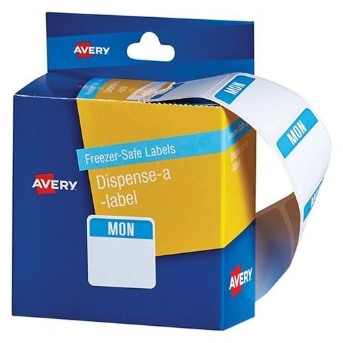 Avery Freezer Safe Labels Dispenser Pack - 'MONDAY' CX238132