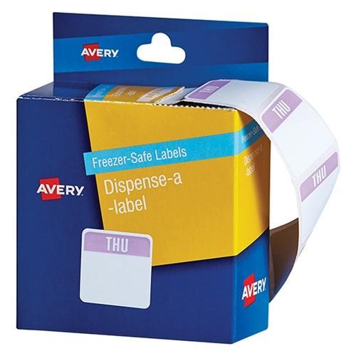 Avery Freezer Safe Labels Dispenser Pack - 'THURSDAY' CX238135