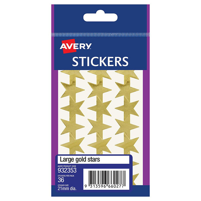 Avery Gold Star Stickers 21mm CX238110