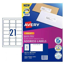 Avery J8160 Labels 21's x 50 Sheets CX238054