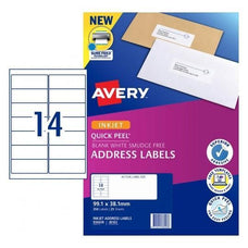 Avery J8163 Labels 14's x 25 Sheets CX238433