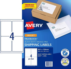 Avery J8169 Labels 4's x 50 Sheets CX238063
