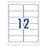 Avery L4776 Heavy Duty ID Label, 99.1mm x 42.3mm, 12 Labels Per Sheet, 20 Sheets per pack CX238115