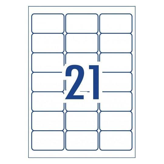 Avery L7060 Heavy Duty Labels 21's x 25 Sheets CX238550