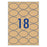 Avery L7103 Kraft Oval Labels 18's x 15 Sheets CX239551