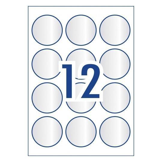 Avery L7114 Clear 60mm Round Labels 12's x 10 Sheets | Avery — Discount ...