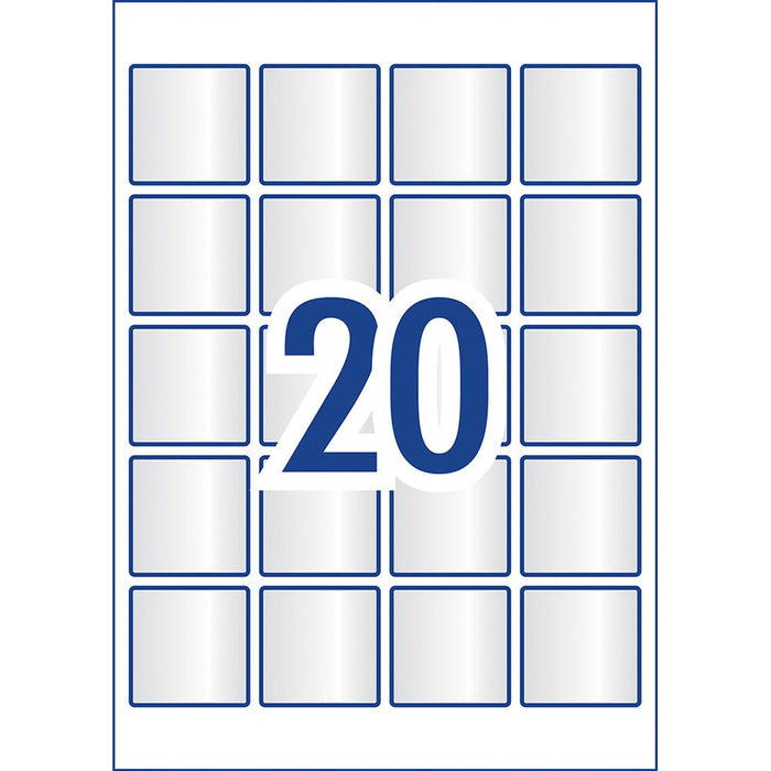 Avery L7126 Transparent Labels 20's x 10 Sheets CX239554