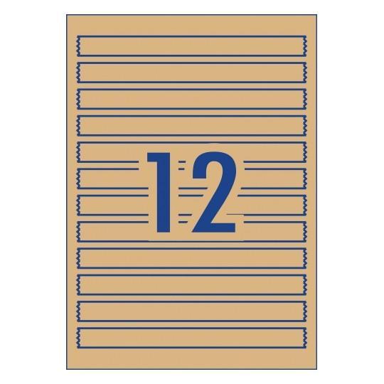 Avery L7145 Kraft Brown Wraparound Labels 12's x 15 Sheets Avery