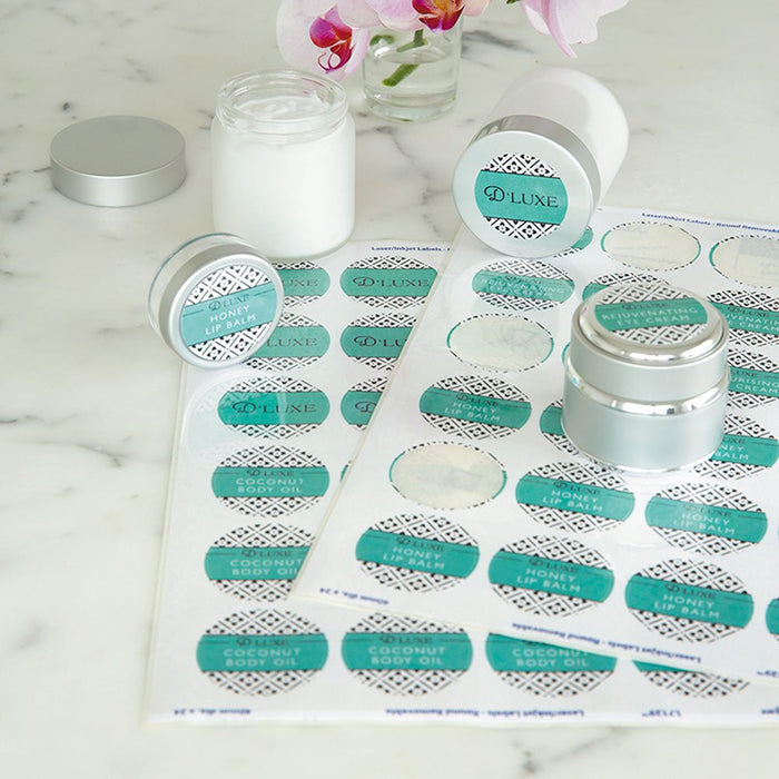 Avery L7147 Glossy 40mm Round Labels 24's x 10 Sheets CX239564