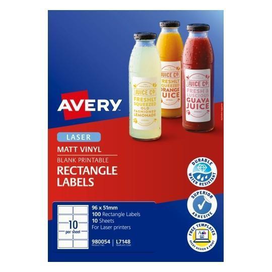 Avery L7148 Labels 10's x 10 Sheets CX239561