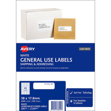 Avery L7156 General Use Labels 45's x 100 Sheets CX238342