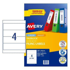 Avery L7171 Lever Arch File Labels 4's x 100 Labels CX238033