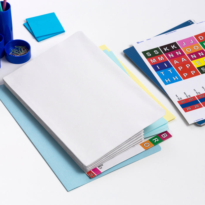 Avery L7174 Lateral Filing Labels, 4 Per Sheet x 100 Sheets, 220mm x 42mm CX1001281