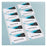 Avery L7427 10 per Sheet Fabric Badge Labels 88 x 52mm x 15 Sheets pack CX272584