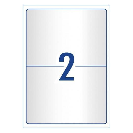 Avery L7566 Clear Labels 2's x 25 Sheets CX238014