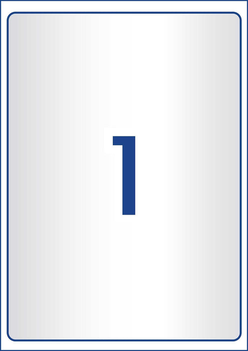 Avery L7567 Clear Labels 1's x 25 Sheets CX238540