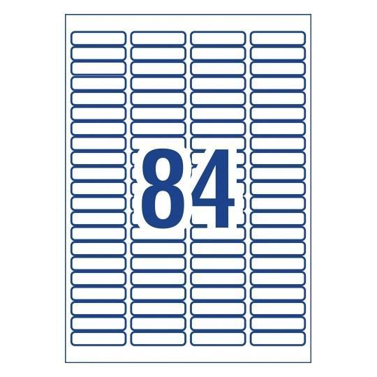 Avery L7656 Labels 84's x 25 Sheets -Removable CX238509