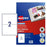 Avery L7768 Glossy Photo Quality Multi-Purpose Labels 2's x 25 Sheets CX238568